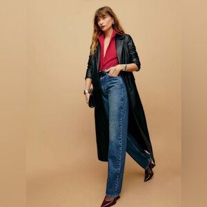 Reformation Abby High Rise Straight Jeans Blue - Size 27